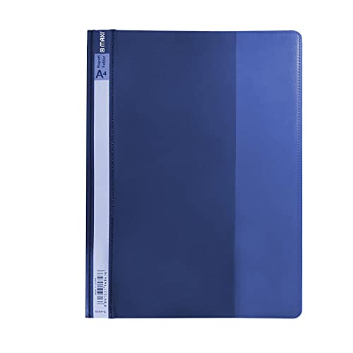 MAXI REPORT FILE A4 BLUE Clear Front Report Covers Project File with Fasteners for School Office