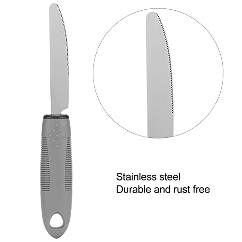 Utensili Adattivi per Tremori Alle Artrite e Parkinson, Set di Posate in Acciaio Inossidabile con Utensili Ponderati, Utensili per Mangiare Portatori di Handicap