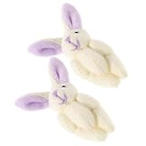 Matériau en peluche confortable : le matériau en peluche est doux et confortable, offrant une sensation de confort pour les câlins et les câlins, lapin en peluche, petite poupée en peluche
