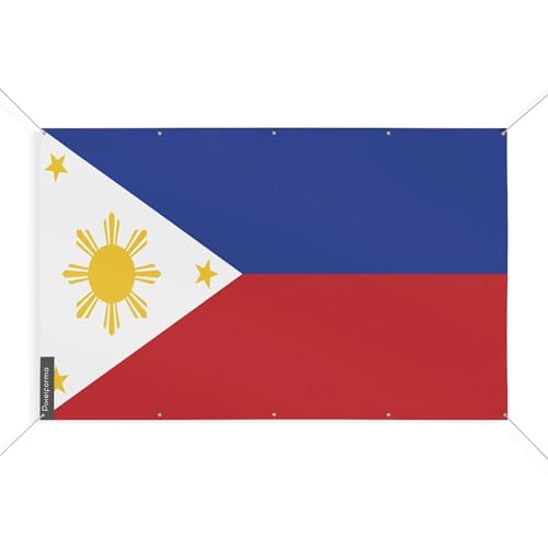 Drapeau Philippines 110x165 cm avec oeillets renforcés durables