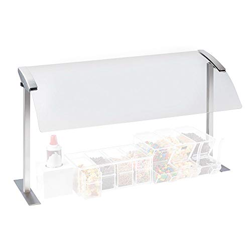 Cal-Mil 2026-6-55 Sneeze Guard, 73.25" W x 16" D x 20.625" H, Stainless Steel
