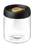 IndusBay® 750 ML Vacuum Borosilicate Glass Jar with Airtight Lid, Food Saver Sealer Attachment Storage Container for Coffee Beans Oats Spice and Sugar, Pack of 1