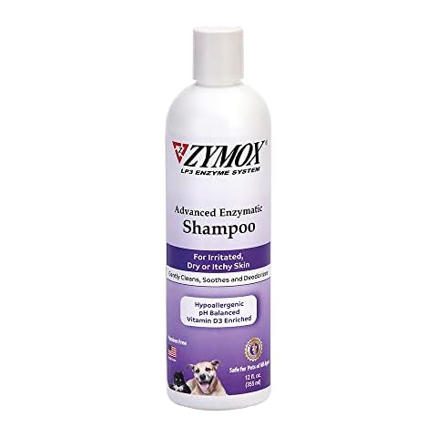 ZYMOX Advanced Enzymatic Shampoo, 12 oz - for Pets & Animals of All Ages: Cleans, Refreshes, Hydrates & Nourishes Dry Skin & Coat Cover