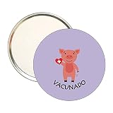 COCHON LILAS VACCINÉ MIROIR ROND