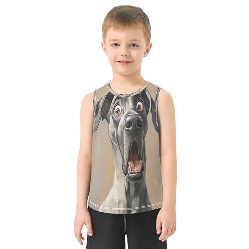 Baby Boys Tank Tops Dry-Fit Summer Boy Sleeveless Casual Vest Tees Sports Outdoor Breathable Outfit 3-15T2