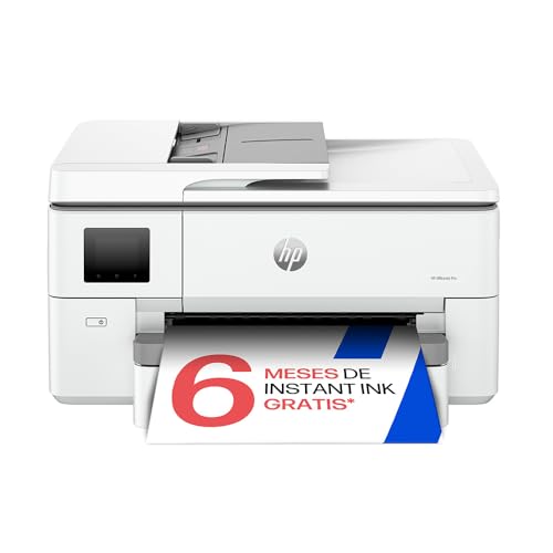 HP OfficeJet Pro 9720e - Impresora multifunción profesional de tinta, Impresión hasta A3 e impresión automática a doble cara hasta A4, Wi-Fi, 3 meses de impresión Instant Ink con HP+