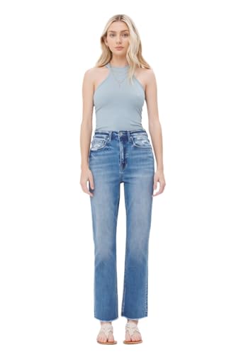 SALT TREE Mica Denim - Aniello Super High Rise Straight Leg Jeans - MDP-T203