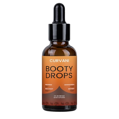 Curvani Booty Drops Lifting Serum Concentrated Formula 2 oz. Custom-Designed for Womens Curves and Beauty. (1PCS)