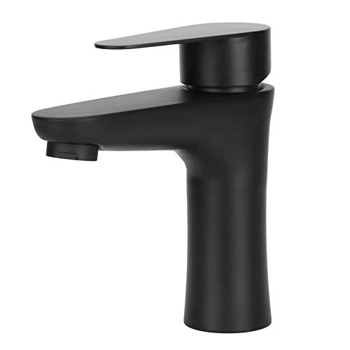 LZKW Robinet d'eau, Robinet de Cuisine en Acier Inoxydable de Style Moderne, Polyvalent / 2 lavabo de Bar Noir Mat pour Table de buanderie extérieure intérieure