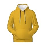 Photo Gallery yzgwjbhd felpa con cappuccio in pile alla moda per uomo e donna, stampa a tinta unita, colore oro, abbigliamento casual, nero, l Photo Gallery yzgwjbhd felpa con cappuccio in pile alla moda per uomo e donna, stampa a tinta unita, colore oro, abbigliamento casual, nero, l