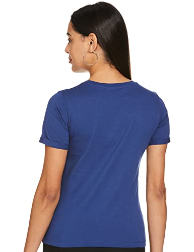 Image of Max Women's Cotton Regular Fit Typographic Printed T-Shirt with Round Neck