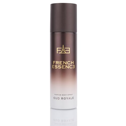 French Essence Oud Royal No Gas Deodorant | Long-Lasting Oud Scent Body Spray for Men & Women | 120 ml