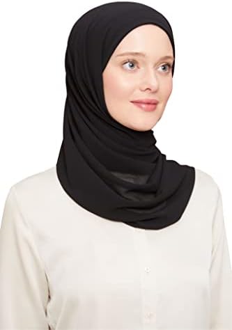 Hijab - Foulard Da Donna Musulmana, Di Alta Qualità Turca, Moderni, In Chiffon Islamico, Per Donne E Donne, In Morbido Chiffon, Per Hijab, O J, Taglia Unica - Foto 4