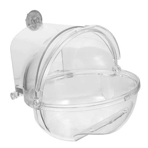 Yardwe Small Bird Bath Cage Extra Large Bird Bath for Outdoor Parrots Parrot Shower Box