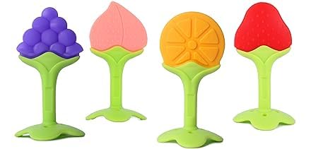 Smiley mia Baby teether Toy for Teething/Chewing Teether & Soother (PACXK of 4 Multi)-image-35