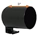 GlowShift Universal Black Single Gauge Metal Dashboard Pod - Fits Any Make/Model - Mounts (1) 2-1/16