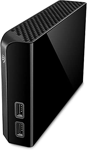 Image of Seagate Backup Plus Hub 12TB External HDD - USB 3.0 for Windows and Mac, 3 yr Data Recovery Services, Desktop Hard Drive with 2 USB Ports, 6 Month Mylio Create and Dropbox Plan (STEL12000400)