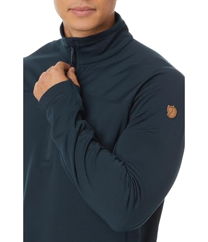 Image of Fjallraven Abisko Lite Men's Half Zip Fleece - Breathable, Comfortable, Lightweight Fleece Warmth - Hiking, Trekking