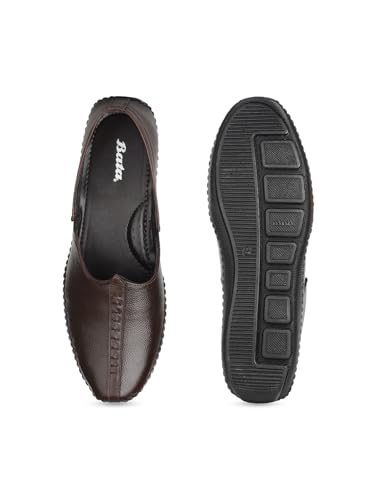 Image of Bata ,JALSA Leather 2.0,Dark Brown Men's Formal Slipon Shoes