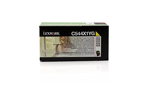 Lexmark X 544 N cartouche toner jaune 0C544X1YG consommable imprimante laser couleur