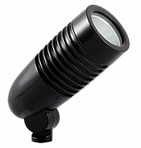 RAB Lighting LFLED4YLVB LFLOOD 4W Warm LED 12V AC Landscape Flood LFLED, Black