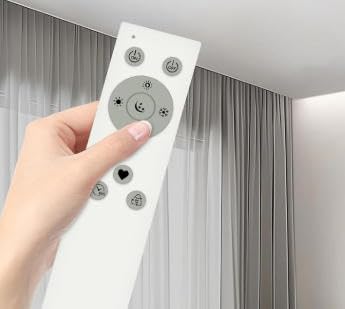 Plafonnier avec télécommande à intensité réglable et température de couleur