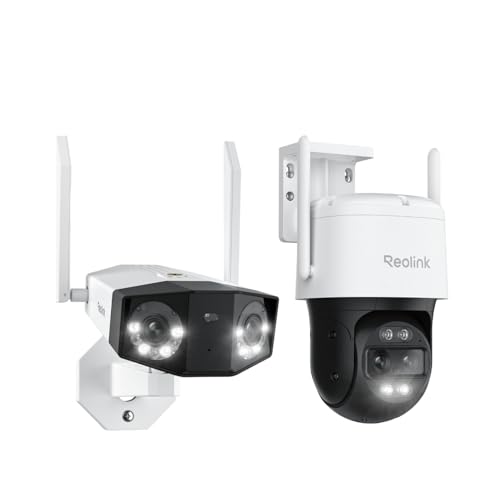 REOLINK Duo 2 WiFi with TrackMix WiFi Bundle, 180° FOV Camera with Dual-Lens PTZ Camera