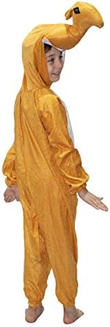 Kaku Fancy Dresses Fleece Camel Farm Animal Costume For Kids - Brown, 3-4 Years | Animal Fancy Dress For Boys & Girls