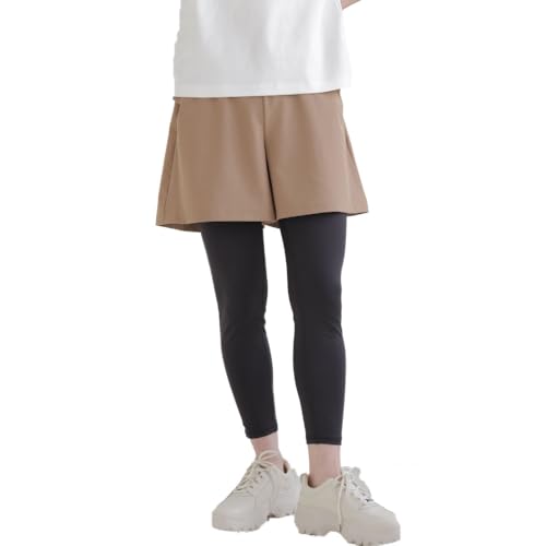 egneL 軽量超薄手ストレッチハーフパンツ 036-beige-S-12