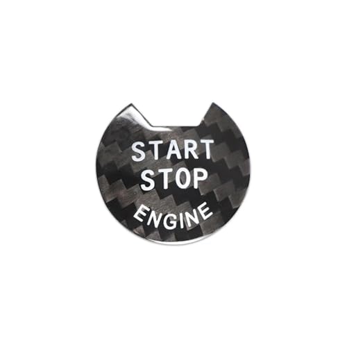 Accessoire bouton de démarrage voiture carbone pour look sportif Nissan Tiida 2011-2019