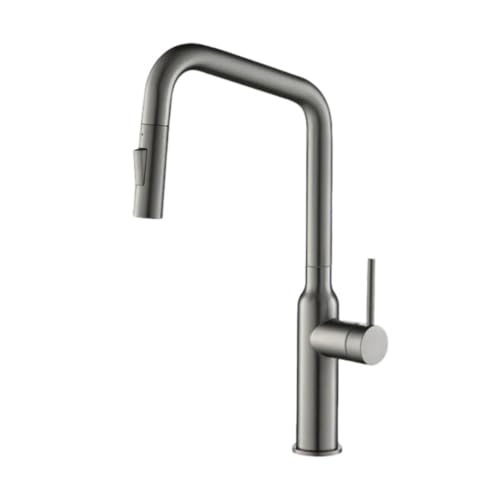 Deux modes de distribution d'eau avec le robinet de salle de bain gris moderne pivotant - 2