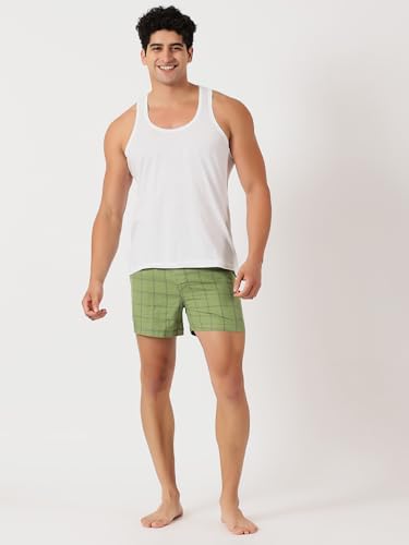 Image of Thomas Scott Men's | Cricket Club | Regular Fit | 100% Cotton | Casual | Woven | Boxer | Shorts | Pack of 3