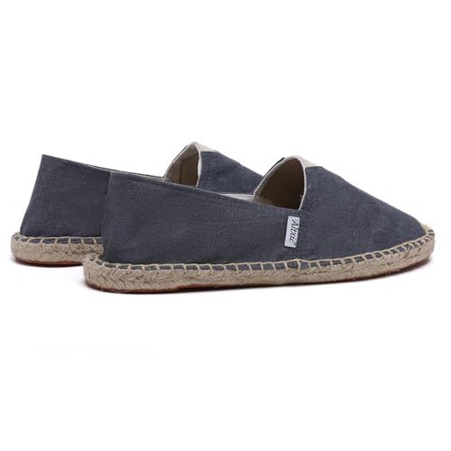 Image of Altxic Men's Closed Toe Comfortable Canvas Slip on Flat Espadrilles