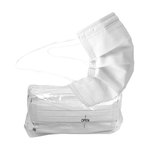 Pac-Dent iMask Premium ASTM Level 3 Face Masks, White, Ships Without Retail Box, 50-Pack Cover
