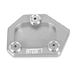 Conveniente: la almohadilla de extensión del soporte lateral del pie es de tamaño adecuado y compacta, y se puede guardar en la mayoría de las bolsas o bolsillos para convertirse en su asistente cuando conduce.