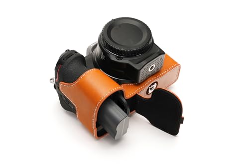 Housse moitié en cuir véritable Nikon Z6 Z7 fait main