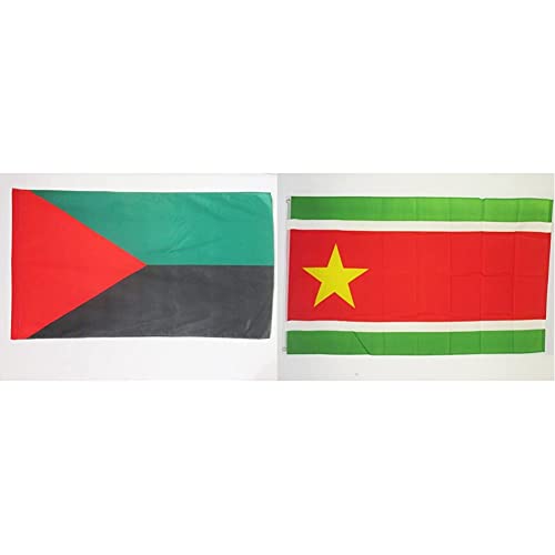 AZ FLAG - Drapeau Martinique Indépendantiste 150x90 cm - Nationaliste Martiniquais - Pavillon 110 g & Guadeloupe Indépendant 150x90cm - Guadeloupéen Indépendantiste 90x150 cm