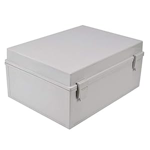 Ogrmar ABS Plastic Dustproof Waterproof IP65 Junction Box Universal Electrical Project Enclosure with Lock (5.9