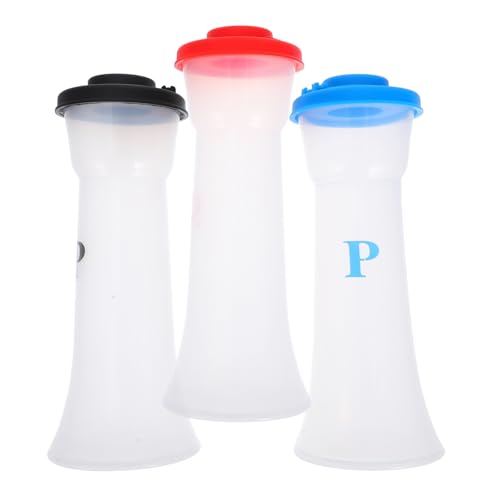 PRETYZOOM 3pcs Castor Empty Spice Jars Spice Shaker Seasoning Jars Seasoning Shakers with Lids Spice Containers Small Spice Jars Spice Bottles Portable Pepper Shaker Plastic