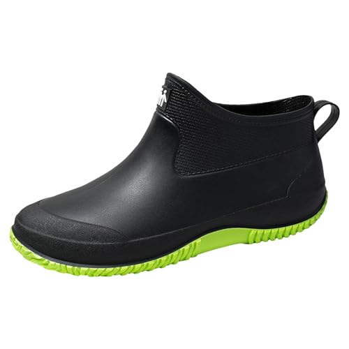 Zapatos de lluvia cortos y antideslizantes para mujer estilo acuático práctico