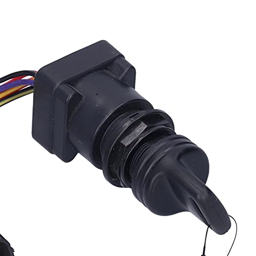 Ignition Key Switch Kit Plastic Black 4 Position Ignition Switch Key Kit 893353A03 Replacement Parts Replacement for Mercruiser DTS Boat Accessory