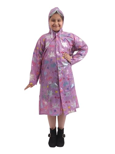 100% Waterproof Raincoat/Rainwear for Boys/Girls (Unisex) with Ba...