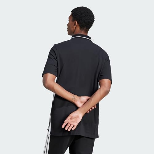 adidas Erkek M 3S PQ PS Polo Yaka T-Shirt BLACK/WHITE L - Görsel 5