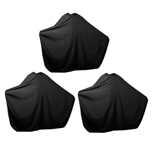 3 capas para salón de peluquería 120x150 cm ajustables negras miniatura 1