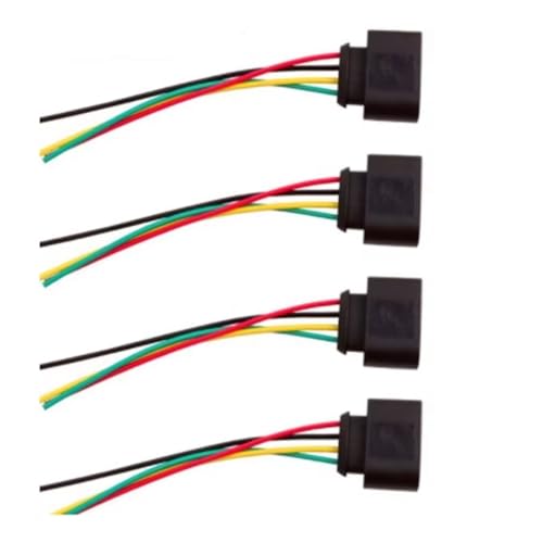 Conector de bobina de encendido de alta conductividad para VW Jetta y Golf, kit de 4