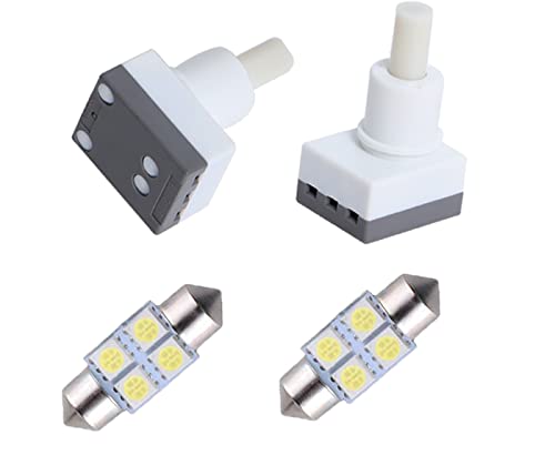 Durable 924-798 Dome Lamp Switch Compatible with 2006 CR-V Odyssey Accord Pilot Ridgeline Dodge Ram 1500 Map Light Switch Replace 34404-SDA-A21 34404-SDA-A22D3(Updated Switch+Free Bulbs)