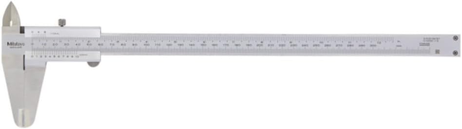 530-114 Vernier Caliper, Stainless Steel, Inch/Metric, 0-8" Range, -0.002" Accuracy, 0.0078" Resolution