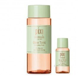 Pixi Glow Tonic with Aloe Vera and Ginseng- 100ml- and 15ml Travel Size Mini Pixi Toner