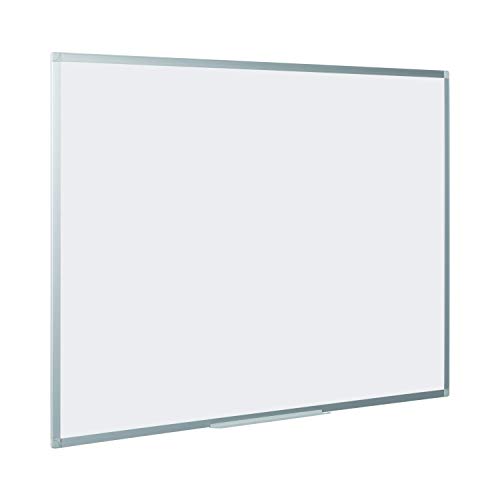 BoardsPlus - Tableau Blanc Magnétique, 105 x 75 cm, Surface émaillé, avec cadre en aluminium et porte-marqueurs – vue 7