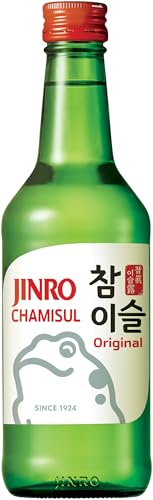 JINRO Soju, Chamisul Original, Traditionell koreanisches alkoholisches Getränk, 20,1% vol., 1 x 350 ml